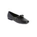 Wide Width Women's The Emili Ballet Flat by Comfortview in Black (Size 9 W)