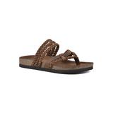 Women's Happier Casual Sandal by White Mountain in Brown Leather (Size 10 M)