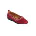 Women's The Kellan Flat by Comfortview in Rich Burgundy (Size 11 M)