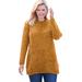 Plus Size Women's Chenille Crewneck Sweater by Woman Within in Honey Glaze (Size L) Pullover