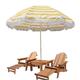 Fringe Umbrella for outdoor & Indoor, Lightweight Patio Garden Umbrella, UV Sun Protection, Fade Resistant, for Pool Balcony Beach Holiday Lawn Poolside，Stripe