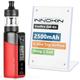 Innokin Coolfire Z60 Vape Starter Kit, E Cigarette Box Mod 2500mAh, 6-60W, E-Cig Zlide Top 2ml Tank, Top Airflow Control Vaping, Type-C Fast Charge, Using Zenith Z-Coil, AMZ UK No Nicotine - Red