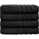 Diamond Tex Pack of 4 Extra Large Super Jumbo Big Bath Sheets Towel 100% Egyptian Cotton Super Absorbent Quick Dry Soft Luxury XL Bath Towels Body Wrap (Black)