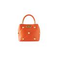 Valentino orange leather small Roman Stud bag Size S