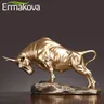 ERMAKOVA – Sculpture de taureau en Bronze moulé à froid Statue en résine bijoux pour la maison