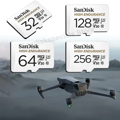 SanDisk-Carte mémoire vidéo MicroSD haute endurance C10 U3 V30 4K UHD MicroSDXC pour DJI