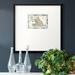 Breakwater Bay Bordered Map Of England & Walespremium Framed Print Paper in Gray | 21 H x 21 W x 1.25 D in | Wayfair