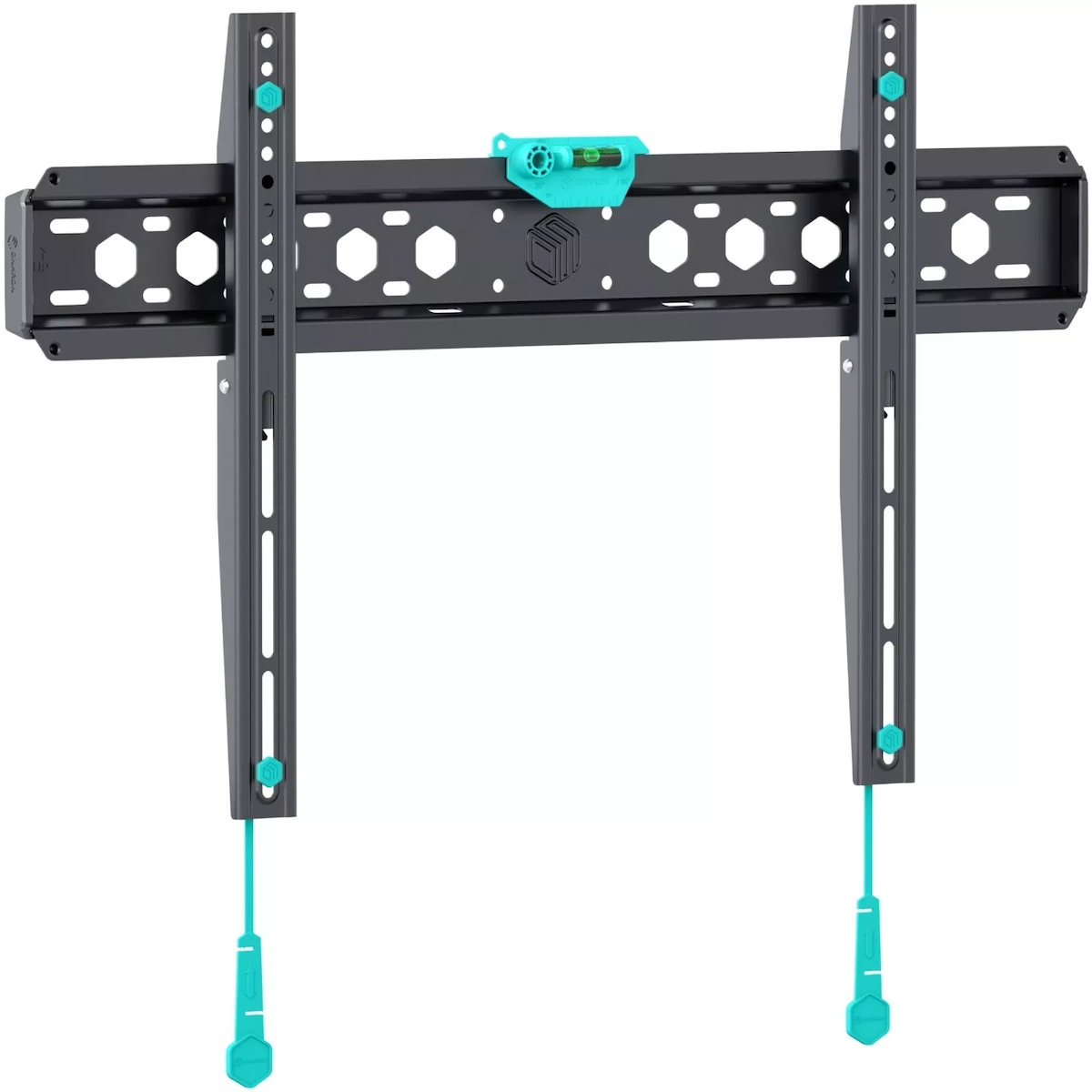 ONKRON flache TV-Wandhalterung für 43–85 Zoll (bis 68 kg), Ultra Slim, max. 600x400 VESA, Schwarz, Modell FM6-B Image