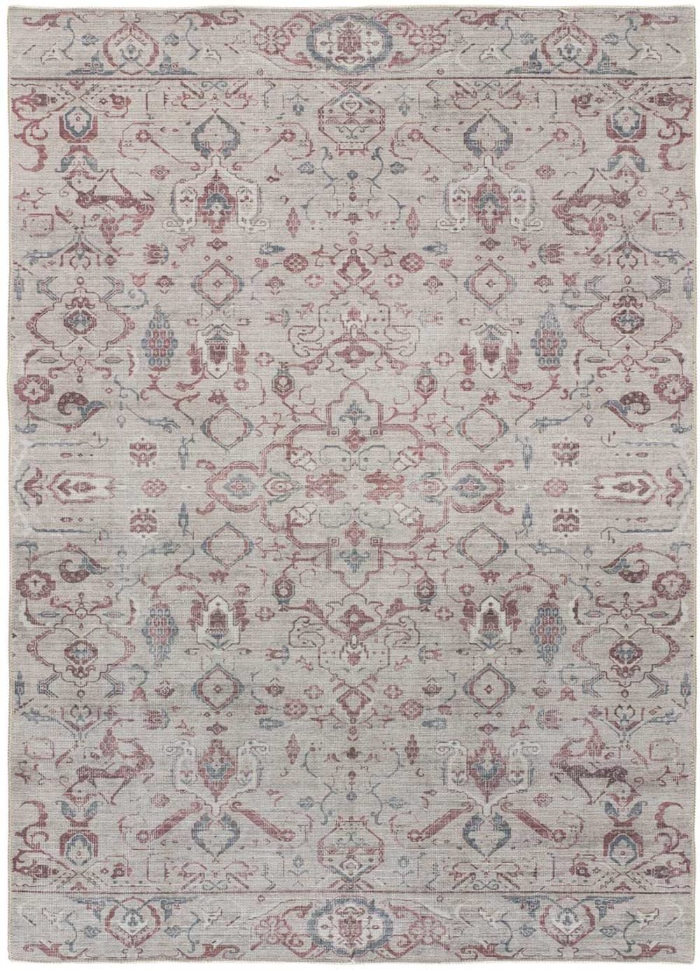 Tapis lavable vintage terracotta 160x230 cm