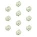 Linyer 10 Pieces Artificial Flower Craft Nail Art Manicure Simulation Decoration Headwear Making Handicraft Pearl White