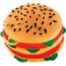 2 PK Westminster Pet 20036-Westminster Pet Ruffin it 3.86 In. W. x 1.97 In. H. x 3.75 In. L. Squeaky Hamburger Vinyl Dog Toy