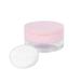Loose powder box Small Empty Makeup Sample Bottle Portable Loose Powder Box Plastic Refillable Cosmetic Powder Container with Mirror and Powder Puff