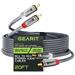 GearIT RCA Cable (20FT) 2RCA Male to 2RCA Male Stereo Audio Cables Shielded Braided RCA Stereo Cable for Home Theater HDTV Amplifiers Hi-Fi Systems Car Audio Speakers 20 Feet