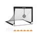 Kids Soccer Goal, Portable Soccer Net with Carry Bag, for Backyard, Park, Garden, Beach, Quick Assembly, Black