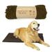 My Doggy Place Dog Mat for Muddy Paws Washable Dog Dog Mat Brown