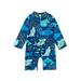 Gwiyeopda Toddler Kid Baby Boys Rash Guard Long Sleeve Zipper Beach Swimsuit One Piece Bathing Suit