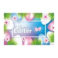 Easter Banner Holiday Decorations Egg Bunny Flag Background Cloth Holiday Party Photo Background Easter Decorative for Home Party Wedding Holiday Spring Decoration Easter Decorations Decorations for