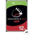 Seagate 12TB IronWolf Pro 7200 rpm SATA III 3.5" Internal NAS HDD (CMR, Retail, 4-P ST12000NT001