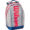 WILSON Tasche JUNIOR BACKPACK Light Grey F03/RED-BLUE, Größe NS in Silber