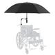 QULACO Universal Sun Shade Rain Cover, Electric Wheelchair Umbrella Canopy Awning, UV Resistant Protection, Umbrella Chair Clamp Umbrella Stand for Most Wheelchairs