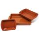 Verano Spanish Ceramics El Toro Terracotta Rectangular Roasting Baking Oven Dishes - Set of 3