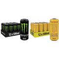 Monster Energy Drinks 12 Pack 500ml (12 Cans Original & 12 Cans Ripper)