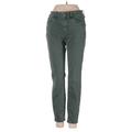 White House Black Market Jeans - Mid/Reg Rise Skinny Leg Denim: Green Bottoms - Women's Size 2 - Dark Wash