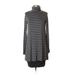 Bailey 44 Casual Dress Turtleneck Long sleeves: Gray Color Block Dresses - Women's Size 2X-Small