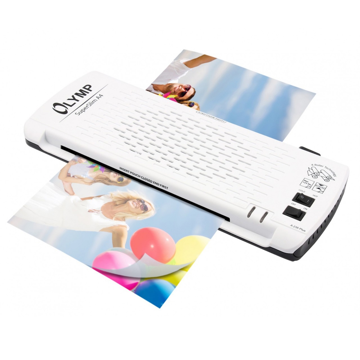 OLYMP A 235 Plus Laminiergerät DIN A4, 4 Rollen, Weiß Image