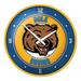 Gold UCLA Bruins Mascot Modern Disc Wall Clock