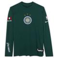 Detroit Pistons Team-Issued Green City Edition Long Sleeve Shirt from the 2022-23 NBA Season