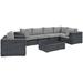 Invite 7 Piece Outdoor Patio Sunbrella® Sectional Set