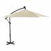 Greemotion Glam 10Ft Beige Cantilever Metal Outdoor Patio Umbrella