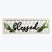 Youngs 20782 Blessed Wood Framed Lattice Wall Sign with Artificial Plant