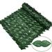 Faux Ivy Fence Privacy Screen Outdoor 20x10in Expandable Artificial Greenery Roll Panels Fake Hedges Fence Covers Landscaping Wall for Garden Yard Balcony Patio Apartment Decor