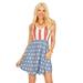 American Flag V-Neck Sundress