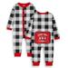 Toddler Boy's Christmas Crew Plaid Onesie Pajamas