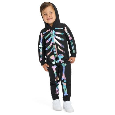 Toddler Boy's Iridescent Skeleton Costume