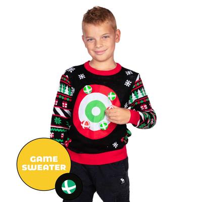 Boy's Dart Board Game Ugly Christmas Sweater