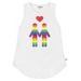 Rainbow Love Crew Scoop Tank Top