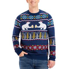 Men's Polar Bear Party Ugly Christmas Sweater