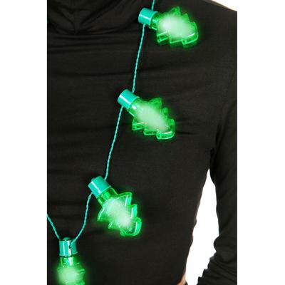 Light Up Christmas Tree Necklace