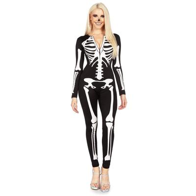 Skeleton Plus Size Bodysuit Costume