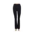 J.Crew Factory Store Jeggings - Mid/Reg Rise Boot Cut Boot Cut: Black Bottoms - Women's Size 25 - Black Wash