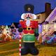 Christmas Inflatable Nutcracker Soldier,9FT/260CM Inflatable Christmas Soldier Decoration with Built-in LED Lights, Nutcracker Inflatable Soldier Lawn Yard Decorations