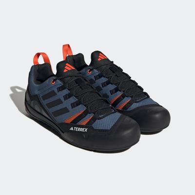 Wanderschuh ADIDAS TERREX "TERREX SWIFT SOLO 2.0", Gr. 43, bunt (wonder steel, core schwarz, semi impact orange), Textil