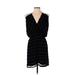 MYNE Ashley Ann Casual Dress - Popover: Black Stripes Dresses - Women's Size 00