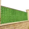 Écran de confidentialité en faux cuir chevelu vert plante artificielle clôture de balcon maison