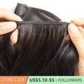 Tissage en lot brésilien Remy naturel lisse cheveux humains noir naturel 8-30 pouces 50 g/lot