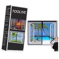 Toolive - Moustiquaire Fenêtre Magnétique, Auto-Adhésif Rideau en Maille Moustiquaire Porte